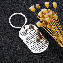 Load image into Gallery viewer, Inspirational Grandson Gift Keychain Birthday Graduation Christmas Gifts from Grandpa Grandma Grandparents I Want You to Believe Deep in Your Heart Stocking Stuffer for Boys Teenage Kids