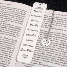 Load image into Gallery viewer, Coworker Thank You Gifts Bookmark for Boss Colleague Inspirational Birthday Leaving Away Farewell Retirement Appreciation Bookmark Gift for Coworker Mentor Teacher Employee Office Holiday Christmas