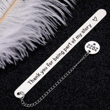 Load image into Gallery viewer, Thank You Gift Bookmark for Teacher Coworker 2022 Graduation Gift for Teacher Mentor Birthday Christmas Retirement Back to School Bookmark Gift for Book Lovers Women Men Boys Girls Friends Employee