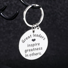 Load image into Gallery viewer, Leader Appreciation Gift Keychain for Men Women Boss Lady Boss Day Birthday Gifts for Supervisor Team Leader Manager Mentor Thank You Retirement Leaving Farewell Gifts for Coworker Colleague Friend