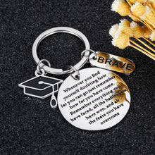 Load image into Gallery viewer, 2020 Graduation Inspirational Gifts Keychain for Women Men Best Friends Remember How Far You Have Come High College School Masters Nurses Graduates Gift from Mom Dad to Daughter Son Grads