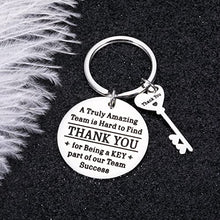 Load image into Gallery viewer, Thank You Office Gifts for Coworker Colleagues Women Men Birthday Boss Day Christmas Employee Appreciation Gift Keychain for Leader Mentor Team Members Staff Friend Retirement Goodbye Leaving Away