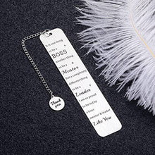 Load image into Gallery viewer, Boss Gift Thank You Gift for Leader Men Women Birthday Christmas Appreciation Gift Bookmark for Boss Lady Supervisor Team Manager Mentor Boss Day Retirement Leaving Farewell Gift for Coworker Friend