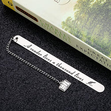 Load image into Gallery viewer, Bookmark Gift for Book Lover Readers Women Men Inspirational Birthday Christmas Graduation Gift for Friends Nerd Male Female Teacher Bookworm Club Bookmark Gift for Coworker Boss Couple Son Daughter