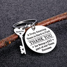 Load image into Gallery viewer, Thank You Office Gifts for Coworker Colleagues Women Men Birthday Boss Day Christmas Employee Appreciation Gift Keychain for Leader Mentor Team Members Staff Friend Retirement Goodbye Leaving Away