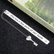 Load image into Gallery viewer, Bookmark Gift for Book Lovers Women Men Appreciation Gifts for Coworker Colleague Boss Employee Staff Thank You Gift for Team Leader Mentor Him Her Birthday Work Anniversary Christmas Retirement