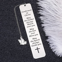 Load image into Gallery viewer, Religious Gifts for Men Women Inspirational Bookmark Christian Baptism Birthday Christmas Gifts for Him Her Godson Goddaughter Graduation Bible Verse Easter Gift for Book Lover Son Daughter Friends