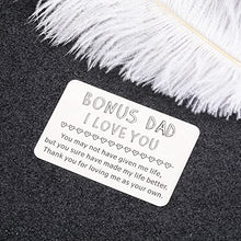 Load image into Gallery viewer, Christmas Gift Cards for Men Stepfather Stocking Stuffers for Him Bonus Dad Daddy Papa Fathers Day Valentine Birthday Wedding Christmas Cards Boxed With Envelopes Wallet Insert Card from Daughter Son