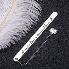 Load image into Gallery viewer, Bookmark Gift for Book Lover Readers Women Men Inspirational Birthday Christmas Graduation Gift for Friends Nerd Male Female Teacher Bookworm Club Bookmark Gift for Coworker Boss Couple Son Daughter