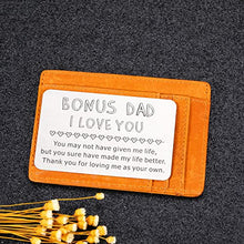 Load image into Gallery viewer, Christmas Gift Cards for Men Stepfather Stocking Stuffers for Him Bonus Dad Daddy Papa Fathers Day Valentine Birthday Wedding Christmas Cards Boxed With Envelopes Wallet Insert Card from Daughter Son