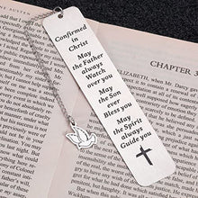Load image into Gallery viewer, Religious Gifts for Men Women Inspirational Bookmark Christian Baptism Birthday Christmas Gifts for Him Her Godson Goddaughter Graduation Bible Verse Easter Gift for Book Lover Son Daughter Friends