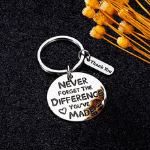 Load image into Gallery viewer, Coworker Leaving Away Thank You Gift Employee Appreciation Retirement Gift for Women Men Birthday Christmas Farewell Gifts Keychain for Teachers Friends Boss Coach Colleague Inspirational Goodbye