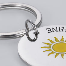 Load image into Gallery viewer, Sunshine Inspirational Keychain for Women Men You Are My Sunshine Birthday Valentine’s Day Gift for Best Friends Boyfriend Girlfriend Couple Jewelry Family Stocking Stuffer for Kids