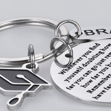 Load image into Gallery viewer, 2020 Graduation Inspirational Gifts Keychain for Women Men Best Friends Remember How Far You Have Come High College School Masters Nurses Graduates Gift from Mom Dad to Daughter Son Grads