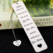 Load image into Gallery viewer, Coworker Thank You Gifts Bookmark for Boss Colleague Inspirational Birthday Leaving Away Farewell Retirement Appreciation Bookmark Gift for Coworker Mentor Teacher Employee Office Holiday Christmas