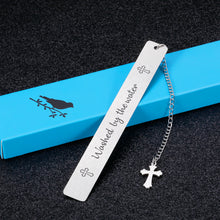 Load image into Gallery viewer, Baptism Gift Bookmark for Women Men Boys Girls Religious Christian First Communion Gift Cross Bookmark for Baby Kids Catholic Goddaughter Godson Family Son Daughter Friends Baptism Gift