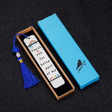 Load image into Gallery viewer, Thank You Gift Bookmark for Women Men Teacher Coworker Employee Appreciation Gift for Book Lover Colleague Birthday Graduation Christmas Metal Bookmark for Boys Girls Friends