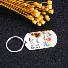 Load image into Gallery viewer, Funny Boss Day Gift for Boss Leader Women Men Birthday Christmas Gift Unicorn Keychain for Boss Lady Mentor Supervisor Retirement Going Away Appreciation Gift for Boss Him Her Office Keepsake