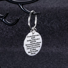 Load image into Gallery viewer, Boss Day Gifts for Men Appreciation Keychain for Boss Lady Women Mentor Leaders Coworker Birthday Farewell Goodbye Retirement for Colleague Friends Manager Supervisor Christmas Present