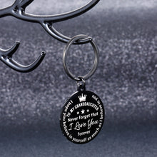 Load image into Gallery viewer, to My Granddaughter Gifts Keychain Inspirational Granddaughter Birthday Graduation Christmas from Grandma Grandpa to Girls Teenage Kids New Year Valentines Day Stocking Stuffer Present for Her