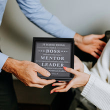 Load image into Gallery viewer, Boss Day Appreciation Gift for Leader Women Men Acrylic Office Decor Gift for Boss Lady Birthday Christmas Leaving Going Away Thank You Gift for Mentor Coworker Paperweight Keepsake for Him Her