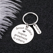 Load image into Gallery viewer, Leader Appreciation Gift Keychain for Men Women Boss Lady Boss Day Birthday Gifts for Supervisor Team Leader Manager Mentor Thank You Retirement Leaving Farewell Gifts for Coworker Colleague Friend