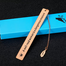 Load image into Gallery viewer, Book Lover Gift for Woman Inspirational Bookmark Graduation Birthday Valentine Gift for Female Friends Nerd Teen Girls Daughter Mom Teacher Christmas Bookmark Gift for Coworker Boss Lady Rose Gold