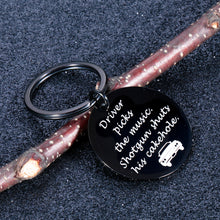 Load image into Gallery viewer, Funny Supernatural Fan Keychain Gift for Men Women SPN TV Show Merchandise Music Lover Driver Gifts for Best Friend Coworker Trucker Bus Driver Birthday Christmas Graduation Keyring