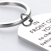 Load image into Gallery viewer, Son from Mom Dad Inspirational Keychain Graduation 2020 Birthday Valentine’s Day for Son Stepson Boy You’re Never Lonely Going Away from Father Mother