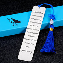 Load image into Gallery viewer, Thank You Gift Bookmark for Women Men Boss Lady Teacher Boss Day Christmas Gift for Leader Mentor Friend Coworker Appreciation Birthday Retirement Goodbye Leaving Away Gift for Supervisor Manager