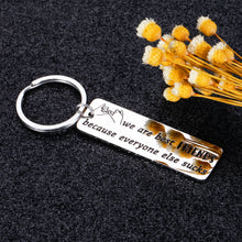 Load image into Gallery viewer, Funny Friend Gifts Keychain for Best Friend BFF Birthday Christmas Graduation Friendship Gifts for Sisters Brothers Besties Go Away Long Distance Wedding Present for Women Coworker Keepsake