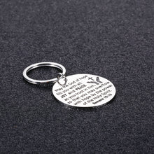 Load image into Gallery viewer, Inspirational Bible Verse Keychain Christian Gift for Women Men Religious Easter Prayer May the God of Hope Fill You with Joy Peace Birthday Christmas Communion Thanksgiving for Him Her Godchildren