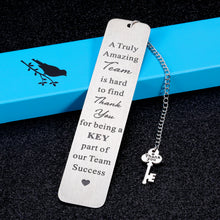 Load image into Gallery viewer, Coworker Leader Thank You Office Gifts Bookmark for Colleagues Women Men Boss Day Birthday Employee Appreciation Gift for Leader Mentor Team Members Friend Christmas Retirement Goodbye Leaving Away