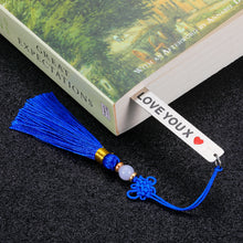 Load image into Gallery viewer, 11 Years Anniversary Valentine Gifts for Husband Wife I Love You Steel Bookmark Wedding Anniversary for Him Her Book Lovers Wifey Couple Christmas Birthday Gift for Hubby Women Men Stocking Stuffer