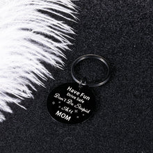 Load image into Gallery viewer, Don't Do Stupid Keychain for Son Daughter Funny Birthday Valentine Graduation Gag Gift for Boys Girls Teenager from Mom 16 Year-Old Going Away for New Driver Humor Christmas Stocking Stuffer for Kid