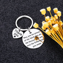 Load image into Gallery viewer, Appreciation Gifts for Coworkers Keychain Boss Lady Friends Leader Employee Farewell Boss Day Gift Birthday Inspirational Key Chain for Nurse Teacher Social Worker Volunteer Women Men Keyring