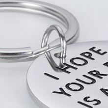 Load image into Gallery viewer, Funny Couple Keychain Gifts Boyfriend Girlfriend I Hope Your Day is As Nice As My Butt Gag Keychain Birthday Valentine’s Day Anniversary Wedding Gifts for Best Friends BFF Men Women