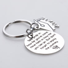 Load image into Gallery viewer, Inspirational Gifts Class of 2021 Graduation Keychain for Women Men Birthday Christmas Motivational Gift for Son Daughter Friends Farewell Goodbye Present Nurses Grads Girls Boys