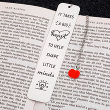 Load image into Gallery viewer, Teacher Appreciation Bookmark Gift for Teacher from Students Teachers Day Graduation 2023 Birthday Thank You Gift Bookmark for Women Men Book Lovers Back to School Christmas Gift for Teacher Mentor