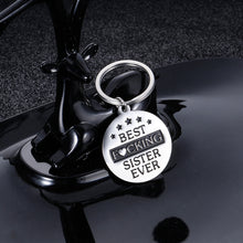 Load image into Gallery viewer, Funny Sister Gifts Keychain for Best Friends Siblings Birthday Valentines Day Long Distance Best Sister Ever Friendship Gift Graduation Christmas for Girl BFF Besties