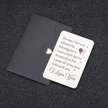 Load image into Gallery viewer, Anniversary GITS for Husband Wife I Love You Wallet Insert Card Gift for Him Her Valentine’s Day Birthday Engagement Metal Wallet Card for Boyfriend Girlfriend Christmas Wedding for Fiance