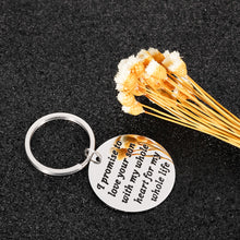 Load image into Gallery viewer, Mother Father in Law Keychain Wedding Valentines Day Gifts for Mother Father of Groom Future Mother in Law from Bride Mothers Day Fathers Day Christmas Stocking Stuffer Present for Him Her