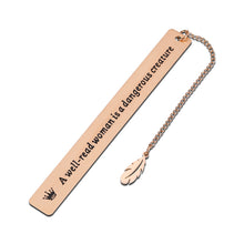Load image into Gallery viewer, Book Lover Gift for Woman Inspirational Bookmark Graduation Birthday Valentine Gift for Female Friends Nerd Teen Girls Daughter Mom Teacher Christmas Bookmark Gift for Coworker Boss Lady Rose Gold