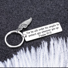 Load image into Gallery viewer, Bible Verse Christian Keychain Gifts for Men Women Friends Inspirational Religious Easter Prayer Baptism Key Chain for Godson Goddaughter Birthday Christmas Thanksgiving Present for Him Her