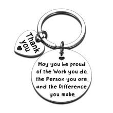 Load image into Gallery viewer, Appreciation Gifts for Coworkers Keychain Boss Lady Friends Leader Employee Farewell Boss Day Gift Birthday Inspirational Key Chain for Nurse Teacher Social Worker Volunteer Women Men Keyring