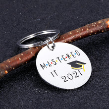 Load image into Gallery viewer, Class of 2021 Graduation Gifts for Him Her, Mastered It 2021 Seniors Students Keychain Graduation Daughter Son from Dad Mom, Nurses Master Students from College High School Gifts for Friends Girls