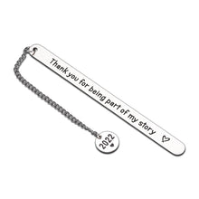 Load image into Gallery viewer, Thank You Gift Bookmark for Teacher Coworker 2022 Graduation Gift for Teacher Mentor Birthday Christmas Retirement Back to School Bookmark Gift for Book Lovers Women Men Boys Girls Friends Employee