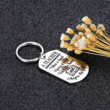 Load image into Gallery viewer, Teacher Appreciation Gif Keychain for Teachers Graduation Teacher’s Day Thanksgiving Day Birthday XMAS Gif A Teacher Takes A Hand Opens A Mind Inspirational Thank You Gif for Women Men