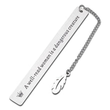 Load image into Gallery viewer, Book Lover Gift for Woman Inspirational Bookmark Graduation Birthday Valentine Gift for Female Friends Nerd Teen Girls Daughter Mom Teacher Christmas Bookmark Gift for Coworker Boss Lady Book Worms
