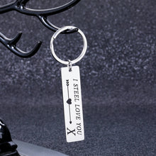 Load image into Gallery viewer, 11th Steel Anniversary Keychain Gifts for Him Her Birthday Valentine Christmas Gift for Husband Wife Hubby Wifey Funny Couple Gift for Women Men Girlfriend Boyfriend Lover Stocking Stuffer